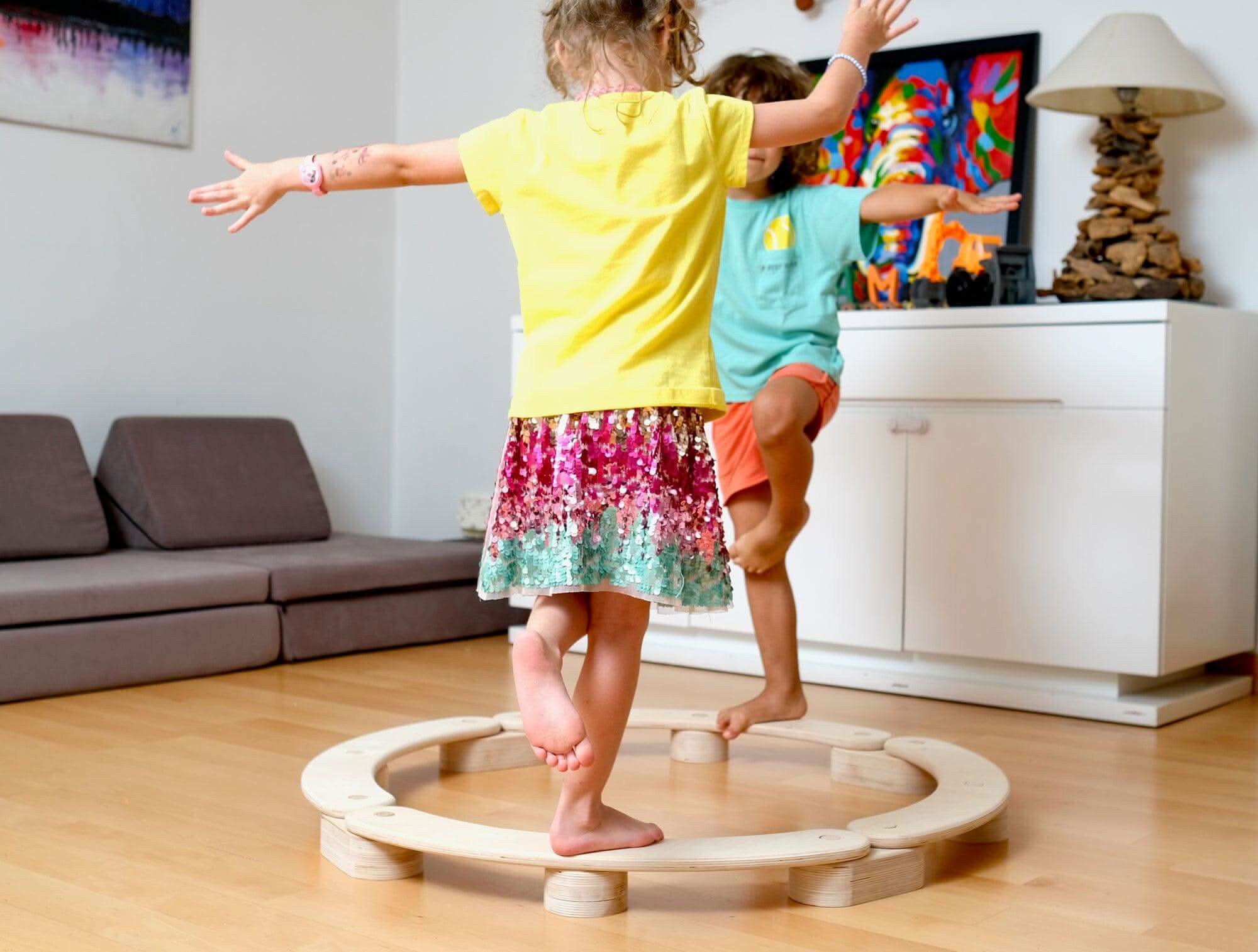 High-Quality Birch Wood Balance Beam - Safe and Durable - Kidodido