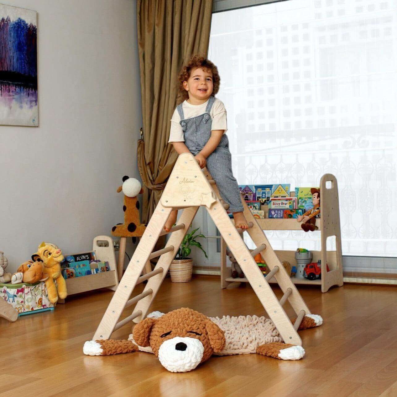 Climbing Triangle with Ramp - Montessori Play Set