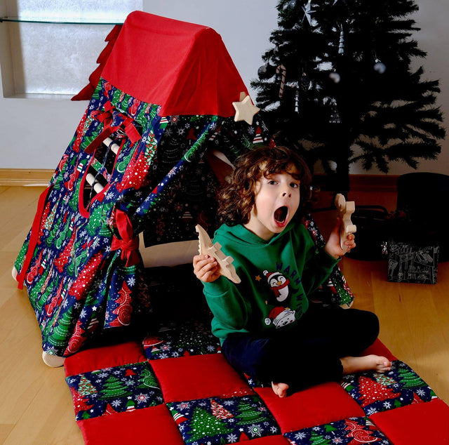 Climbing Triangle with Tent Cover, Mat, Ramp - Kidodido