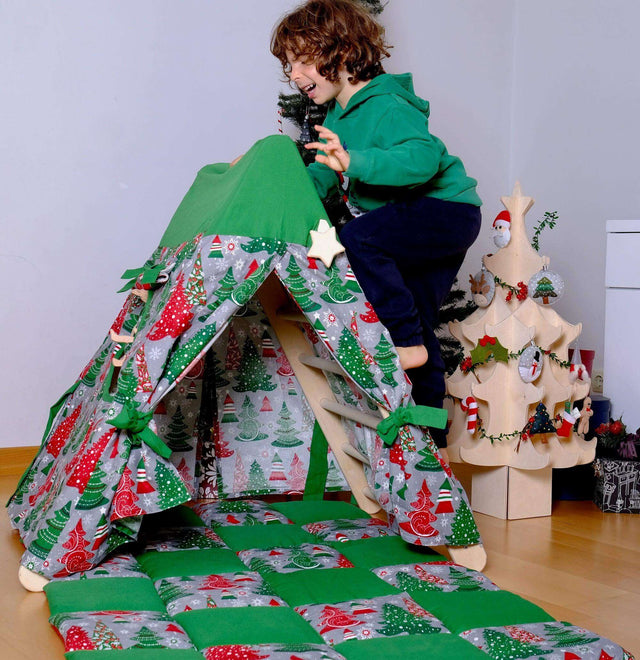 Climbing Triangle with Tent Cover, Mat, Ramp - Kidodido