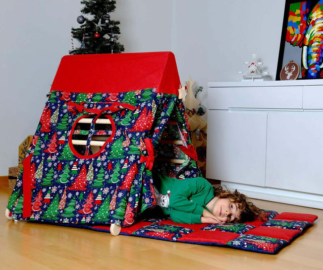Climbing Triangle with Tent Cover, Mat, Ramp - Kidodido