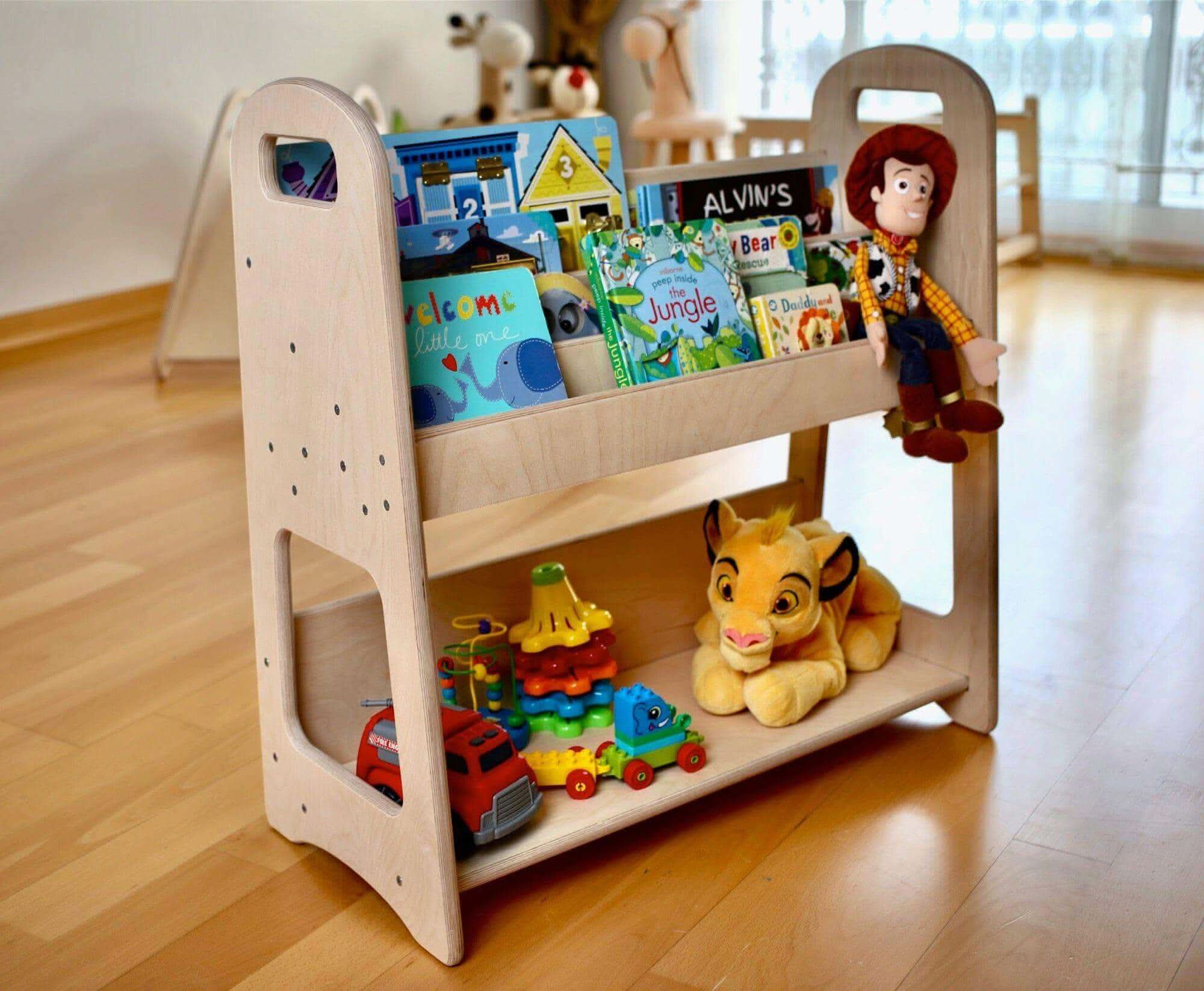 Wooden Bookshelf / Large Size - Kidodido