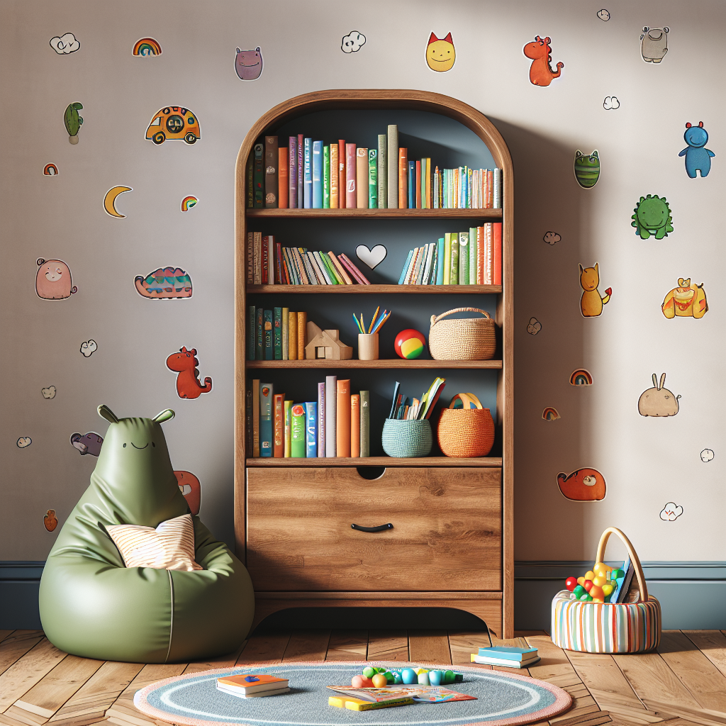 Space-Saving Small Wooden Bookshelves: Perfect for Kids\' Rooms