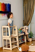 2in1 Montessori Learning Tower & Desk - Wooden Kids Furniture - Shop Now!