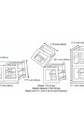 Assembled 2in1 Montessori Learning Tower & Desk with dimensions - Kidodido