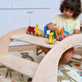 2in1 Montessori Wooden Seesaw and Table Chair Set - Kidodido