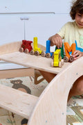 2in1 Montessori Wooden Seesaw and Table Chair Set - Kidodido