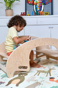 2in1 Montessori Wooden Seesaw and Table Chair Set - Kidodido