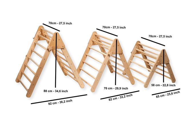 3 size Foldable Climbing Triangle - Kidodido