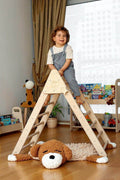 Montessori Triangle Climber Set in indoor play setup - Kidodido