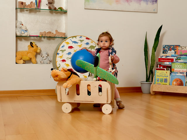 Montessori Wooden Toy Storage Organizer | Eco-Friendly Nursery & Playroom Toy Chest | Kids Furniture & Baby Gift