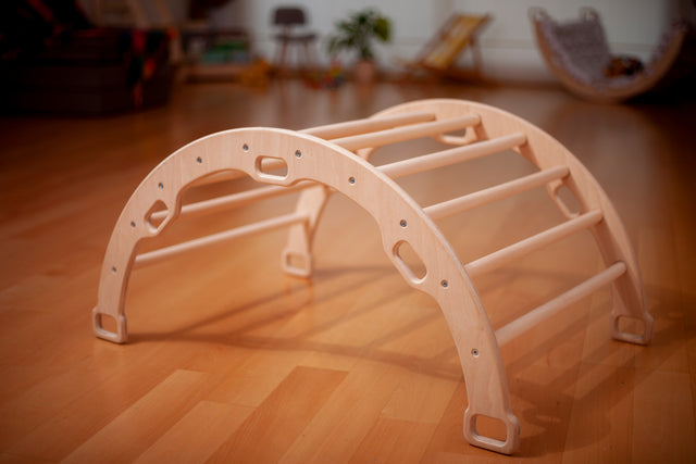 Medium Montessori Climbing Arch/Rocker with Pillow Set