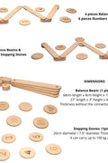 Balance Beam and Stepping Stones Set - Kidodido