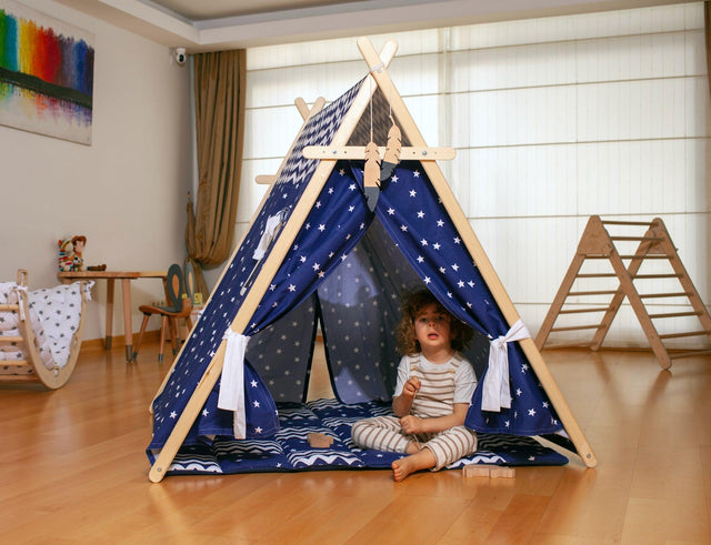 Blue Stars Play Tent and Play Mat - Kidodido
