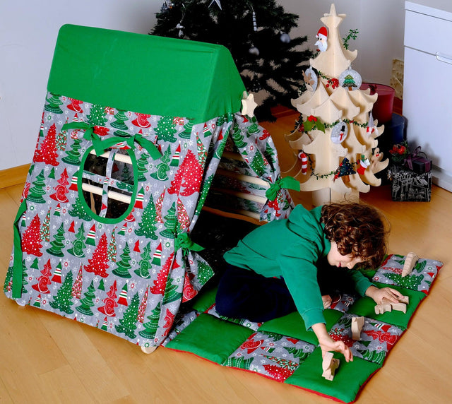 Christmas Play Tent and Play Mat for Climbing Triangle - Kidodido