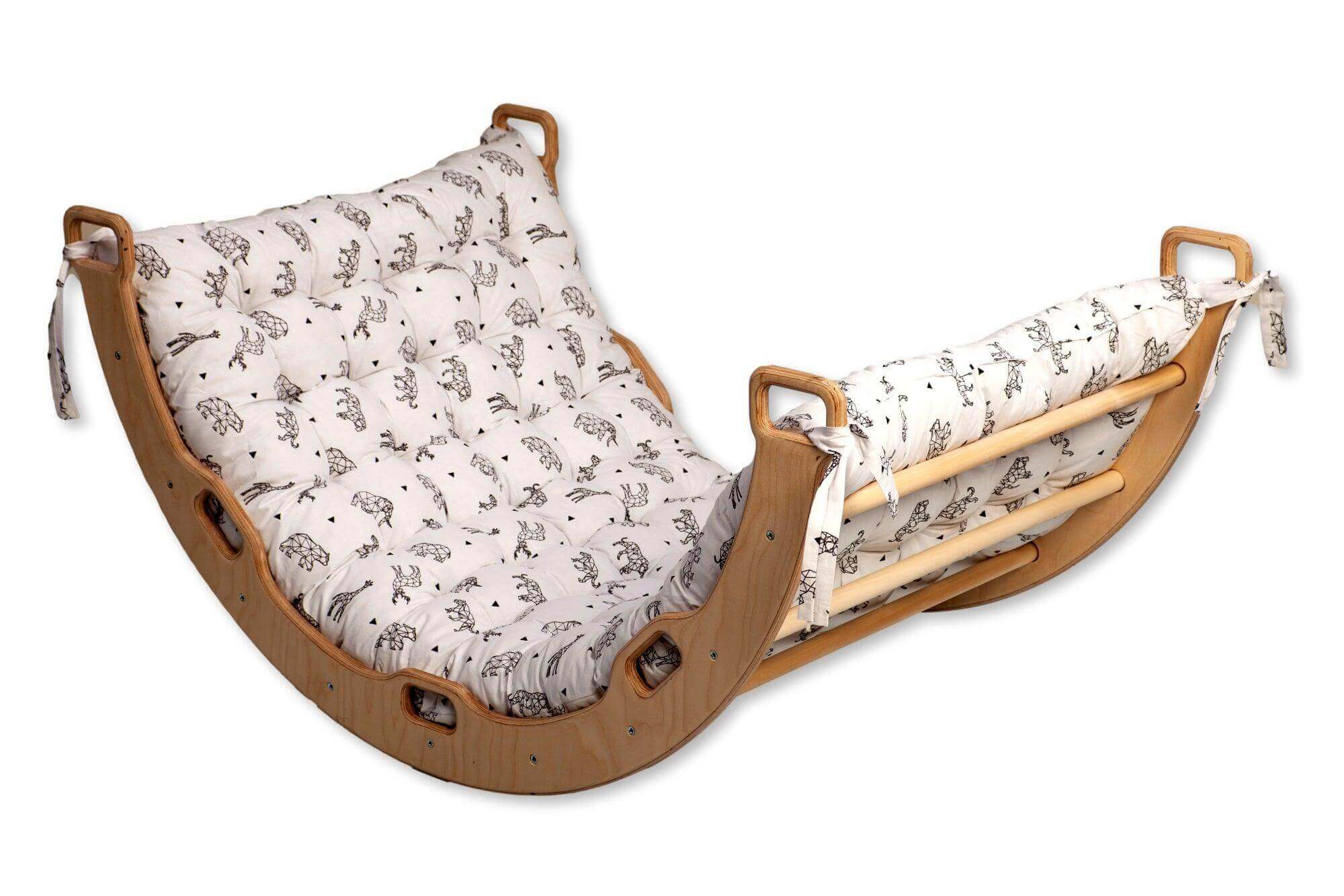 High-Quality Birch Wood Climbing Arch - Durable and Safe - Kidodido