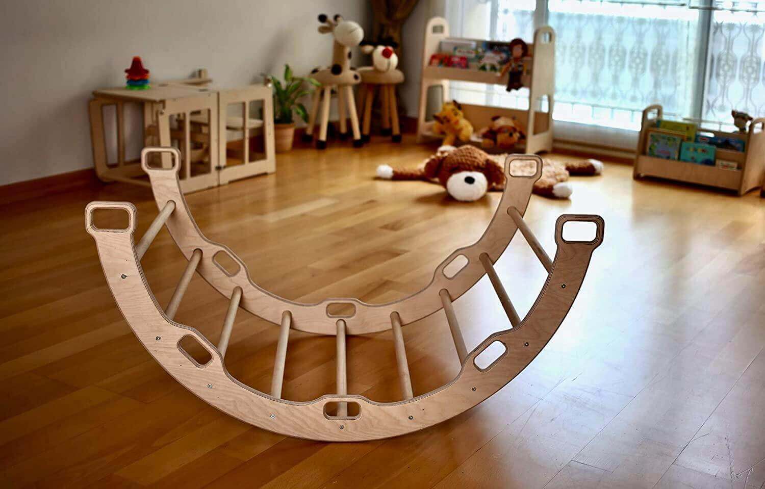Climbing Arch Rocker with Origami Pillow - Kidodido