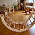 High-Quality Birch Wood Climbing Arch - Durable and Safe - Kidodido