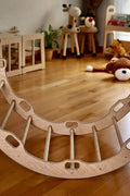 High-Quality Birch Wood Climbing Arch - Durable and Safe - Kidodido