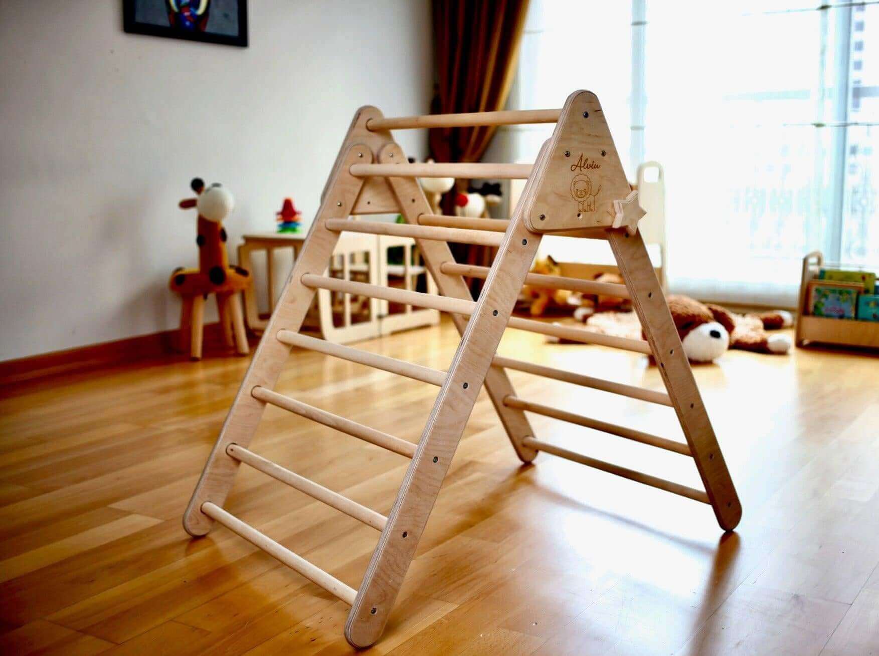 Easy to Assemble Climbing Triangle and Rocker Set- Kidodido