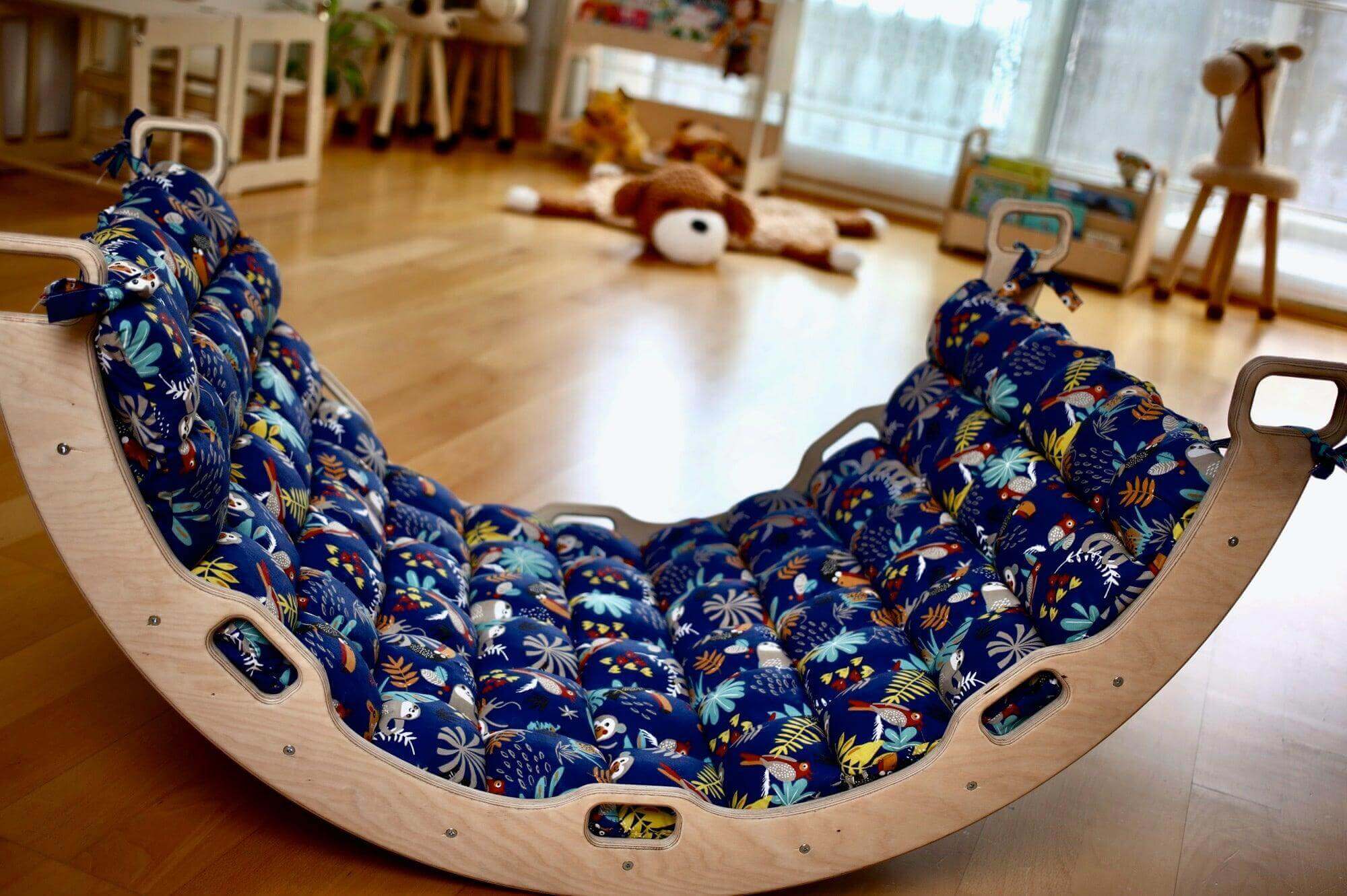 Comfortable Jungle Pattern Pillow for Kids' Play Area - Kidodido