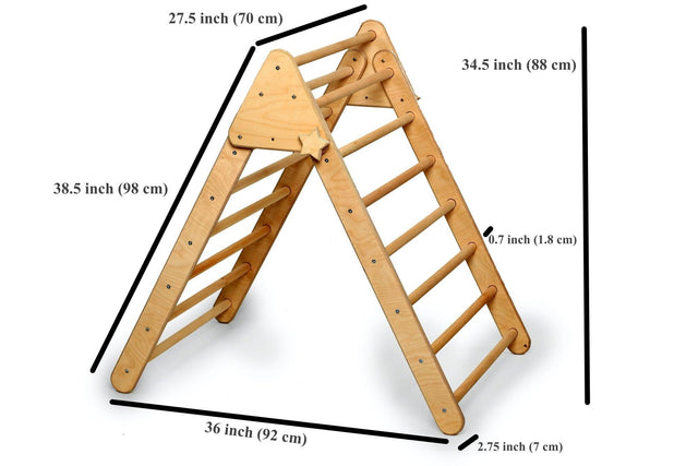 Foldable Climbing Triangle with 2 Ramps - Kidodido