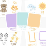 Montessori Flashcard Bundle for Toddlers | ABC, Numbers, Shapes, Colors & Weather Learning Cards