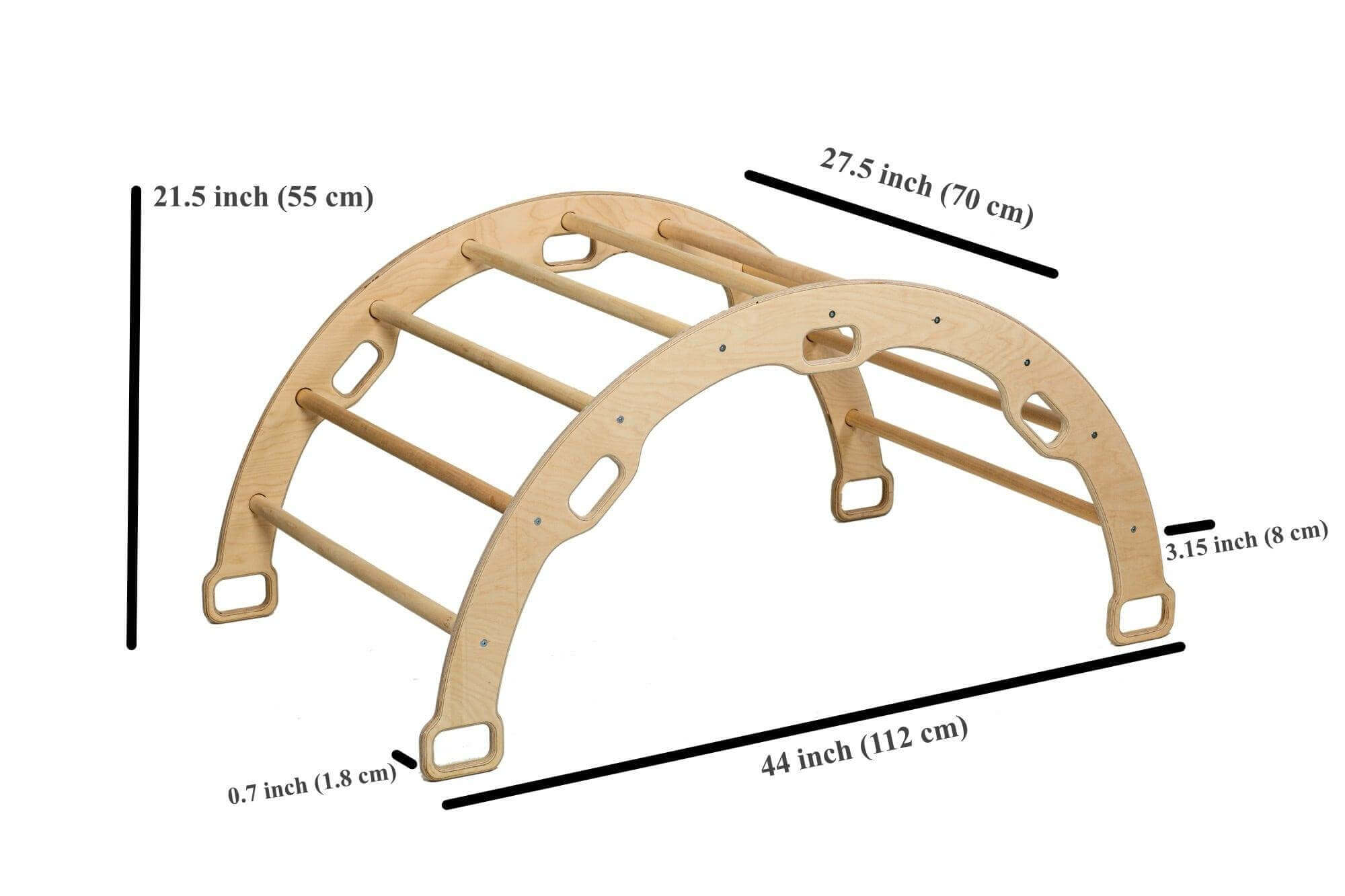 Montessori Arch Rocker with Ramp and Pillow - Kidodido