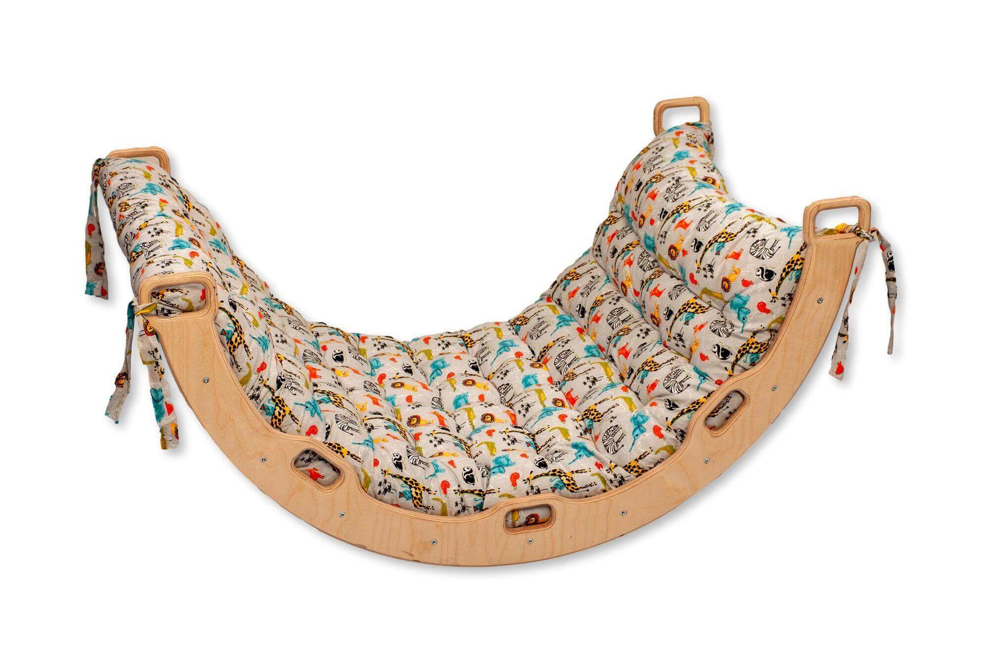 Montessori Climber Arch with Safari Pillow - Kidodido