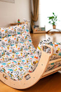 Montessori Climber Arch with Safari Pillow - Kidodido