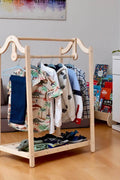 Montessori Wooden Kids Clothing Rack - Kidodido