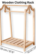 Montessori Wooden Kids Clothing Rack - Kidodido