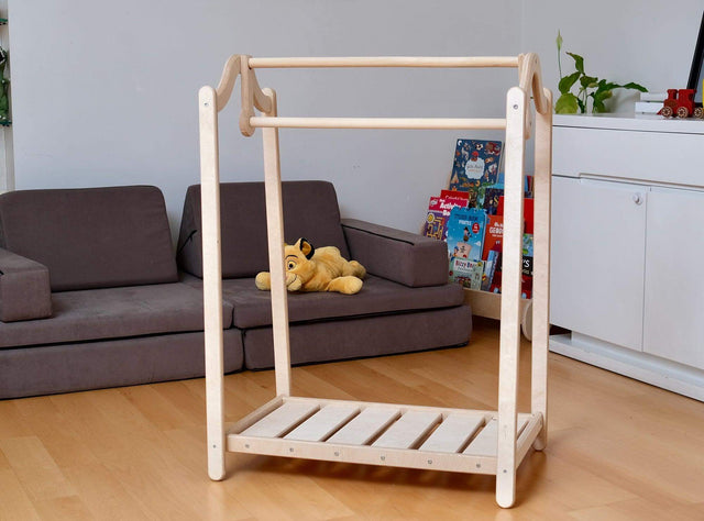 Montessori Wooden Kids Clothing Rack - Kidodido