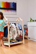 Montessori Wooden Kids Clothing Rack - Kidodido