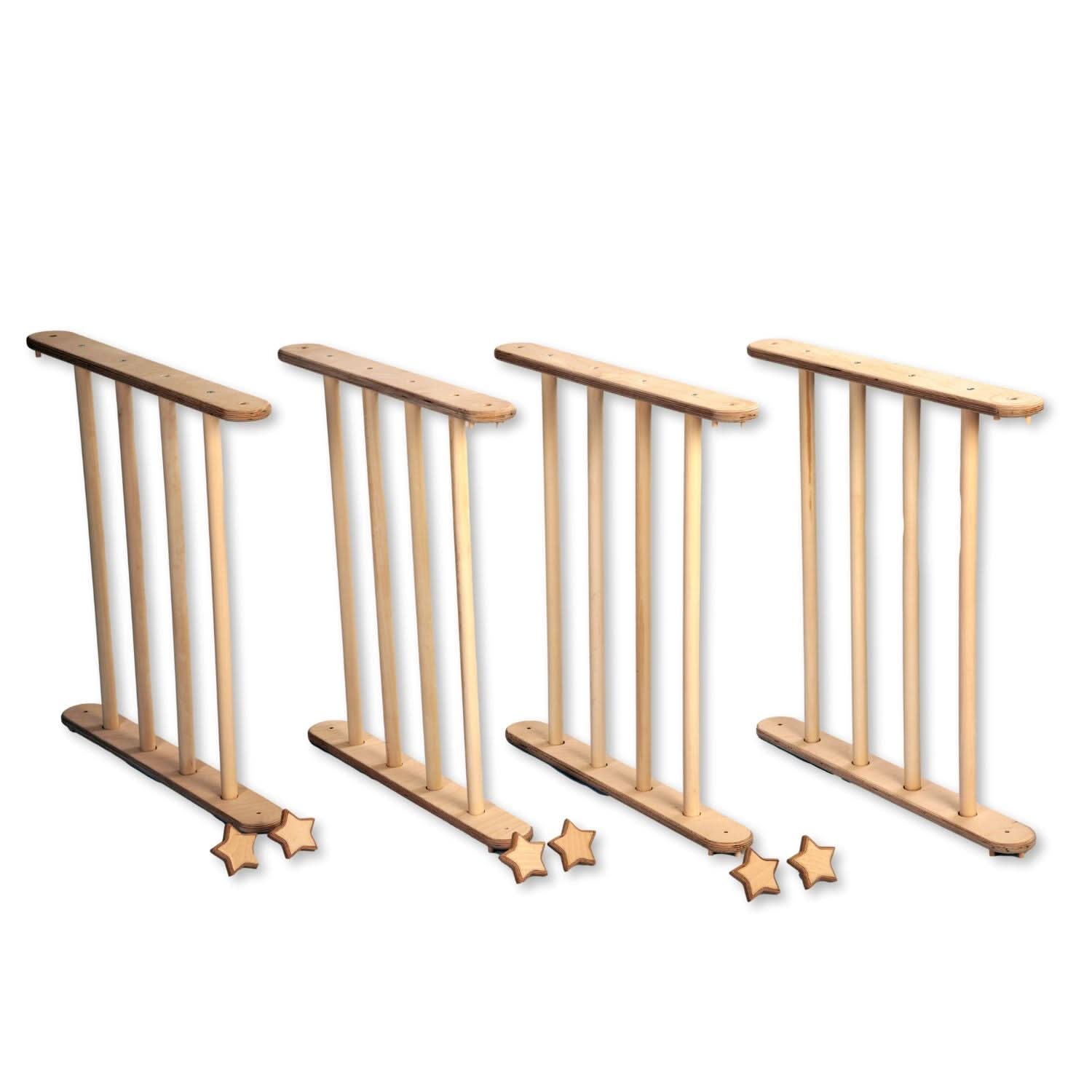 wooden transformable triangle pieces