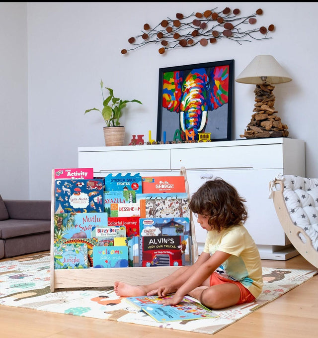 Wave Design Montessori Bookshelf / Medium Size - Kidodido