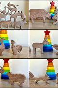 Wooden Farm Animals Set - Kidodido