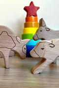 Wooden Farm Animals Set - Kidodido