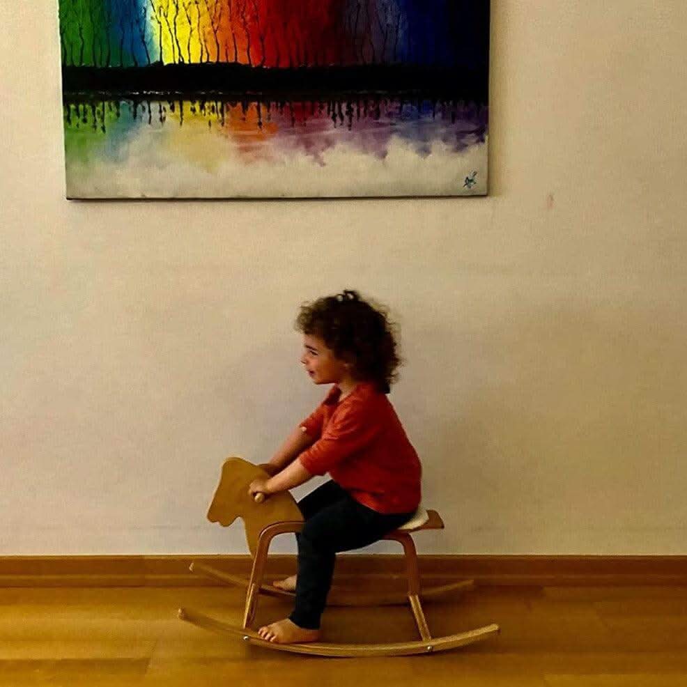 Wooden Horse Rocker for baby - Kidodido