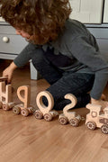 Wooden Letter Train Puzzle for Kids - Kidodido