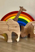 Wooden Safari Animals Set - Kidodido