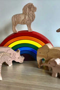 Wooden Safari Animals Set - Kidodido