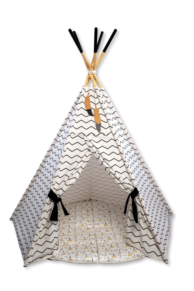 XL Teepee Tent and Play Mat Set - Kidodido